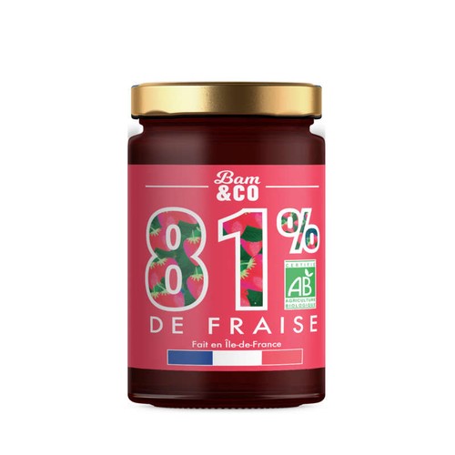 BAM&Co Confibam Confiture Fraise Bio 225g