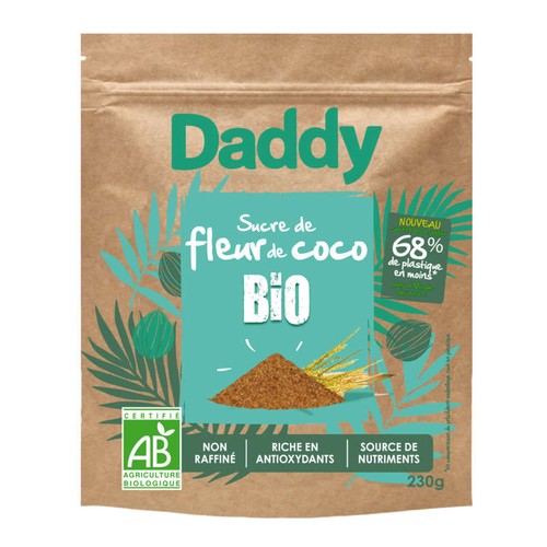 Daddy Sucre De Fleur De Coco Bio En Poudre 230g