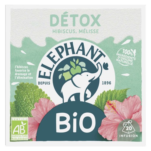 Elephant Infusion Hibiscus Mélisse Bio Detox x20