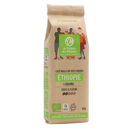 [Par Naturalia] Artisans Du Monde Café Pur Arabica Moulu Ethiopie Bio 250g