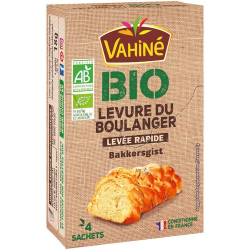 Vahiné Levure Du Boulanger Levée Rapide Bio Sachet 4X4.5G