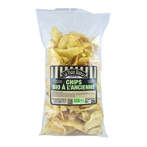 Le Vieux Bistrot Chips Bio Légères & Croustillantes 125g