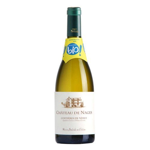 "Sélection Parcellaire" Château de Nages Vallée du Rhône Costière de Nîmes A.O.P. Blanc 2023 Bio 75CL