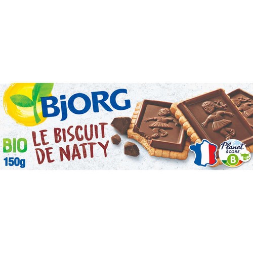 Bjorg Le Biscuit De Natty, Tablette 100% Pur Chocolat, Bio 150g