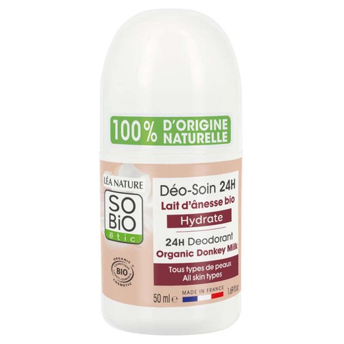 SO'BiO Étic Déodorant Hydratant Douceur Lait D'Ânesse Bio 50ml