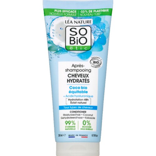 SO'BiO Étic Après-Shampooing Cheveux Hydratés Coco 200ml