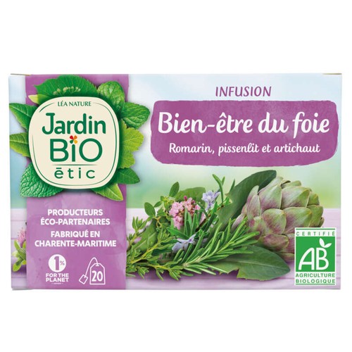 Jardin Bio Infusion bien-être du foie x20 - 30g