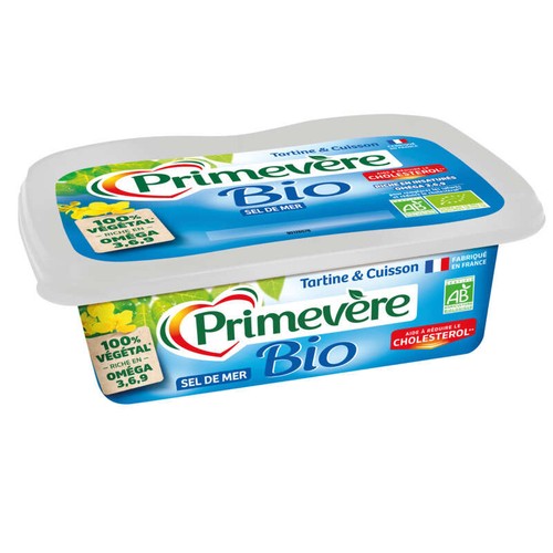 Primevère Margarine Tartine & Cuisson Bio demi-sel 250g