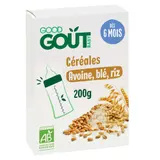 Good Goût Avoine Blé Riz Bio Dès 6 mois 200g