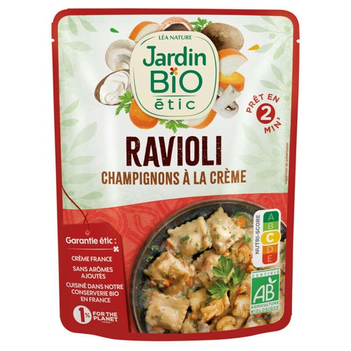 Jardin Bio Raviolis Champignons 250g