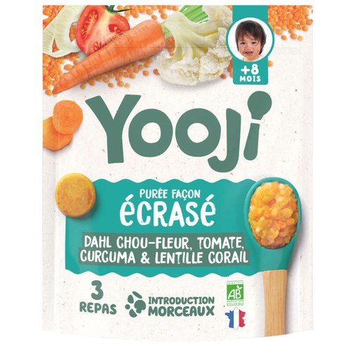 Yooji Écrasé façon Dahl dès 8 mois Bio 400g