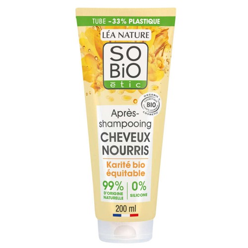 SO'BiO Étic Après-Shampooing Cheveux nourris au Karité 250ml