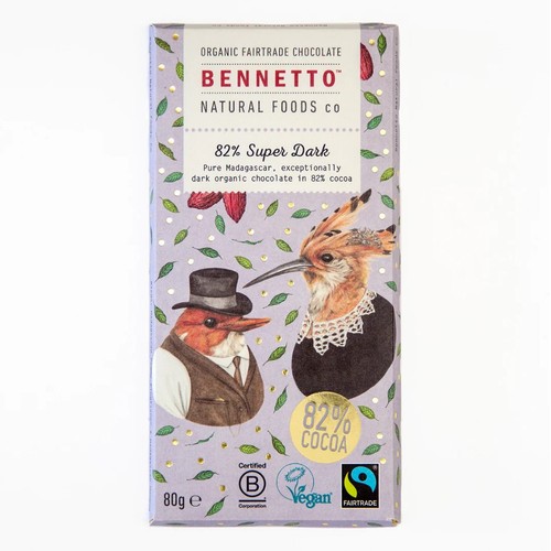 Bennetto Chocolat Extra Noir 82% Bio  80g