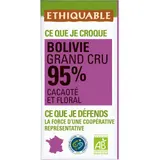 Ethiquable Chocolat noir 95% Bolivie Bio 100g