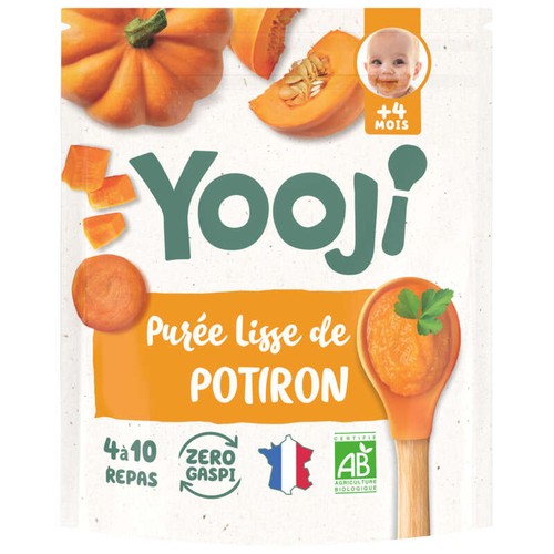 Yooji Purée de Potiron dès 4 mois Bio 400g