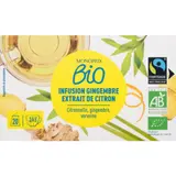 Monoprix Bio Infusion verveine citronnelle & Gingembre 30g