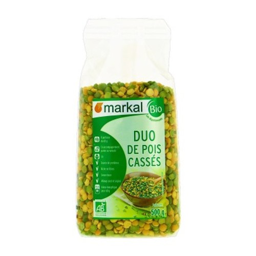 [Par Naturalia] Markal Duo Pois Cassés Vert Jaune Bio 500g