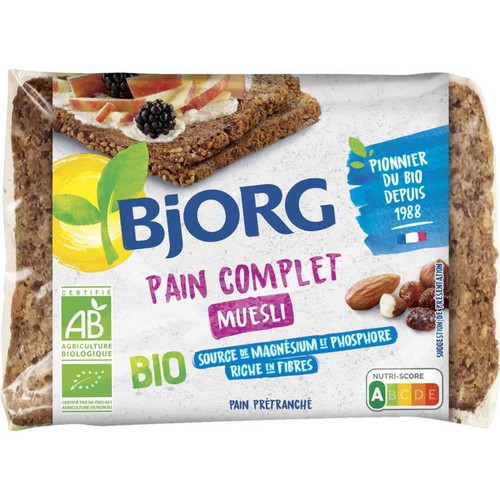 Bjorg Pain Complet Bio Au Muesli 300g