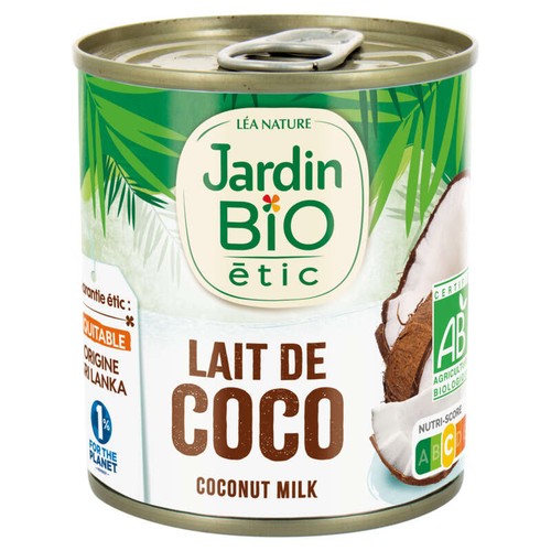 Jardin Bio Lait de coco 225ml
