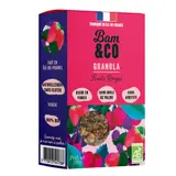 Bam&Co Granola Fruits Rouges Bio 300g