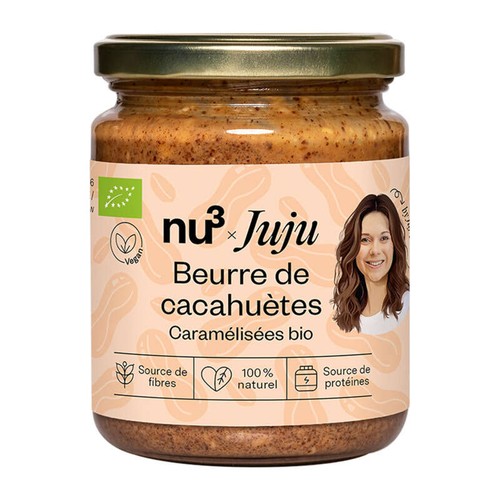 Nu3 Beurre de Cacahuètes Caramélisées Bio 250g