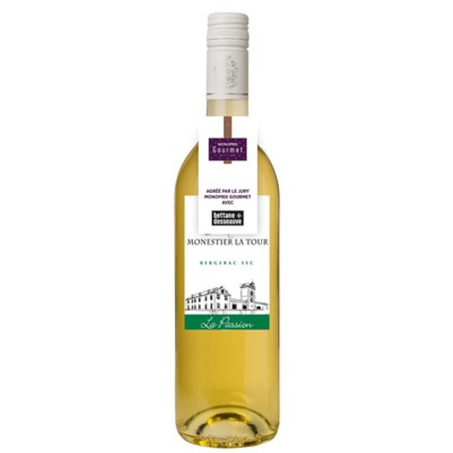 Château Monestier La Tour Bergerac AOP, Blanc Bio 75cl