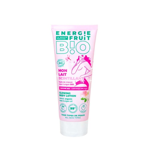 Energie Fruit Lait Corps Scintillant Monoï Rose Bio 200ml