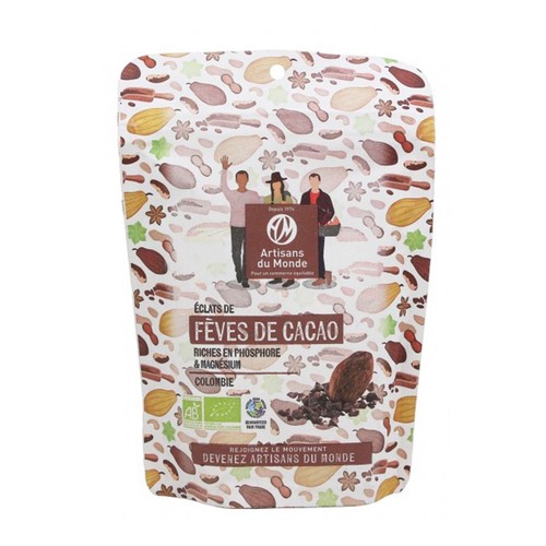 Artisans du Monde Eclats de Fèves de cacao Bio 140g