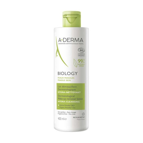 [Para] A-Derma Biology Lait Démaquillant Dermatologique Hydra Nettoyant Bio 400ml