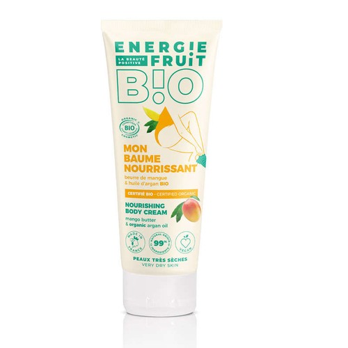Energie Fruit Baume Corps Nourrissant Beurre de Mangue et Huile d'Argan Bio 200ml