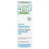 SO'BiO Étic Crème de jour soin léger hydratant 24h Aloe Vera 50ml