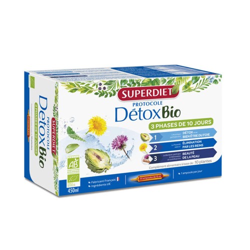 [Para] Superdiet Protocole Détox Bio Ampoule x30