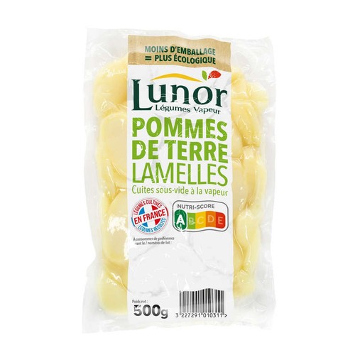 Lunor Pomme de Terre en Lamelle 500g