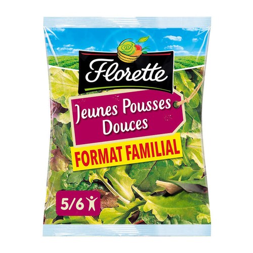 Florette Tendres saveurs, mélanges de jeunes pousses de salades 175g