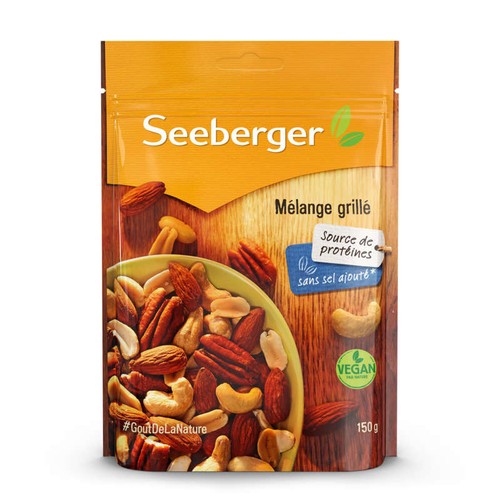 Seeberger Mélange Grillé Non Salé Vegan 150g