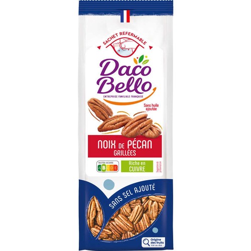 Daco Bello Noix de pécan grillées sans sel ajouté 125g