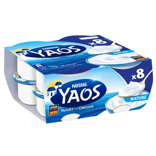 Yaos Yaourt à la Grecque nature 8x125g