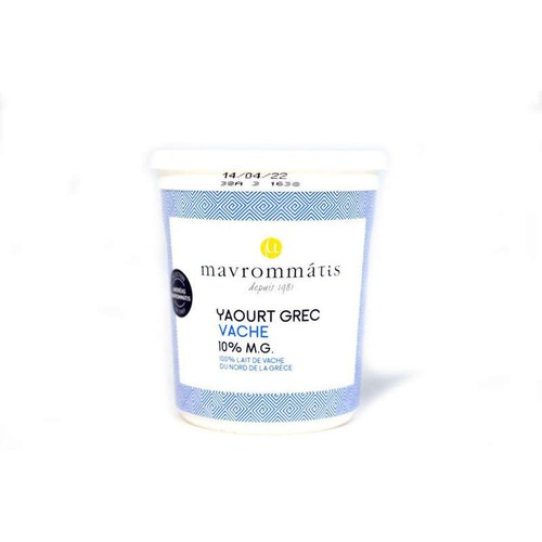 Mavrommatis Yaourt Grec Au Lait De Vache 10% de Mg 1kg