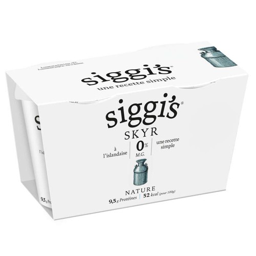 Siggi's Skyr 0% Mg Nature 2x140g