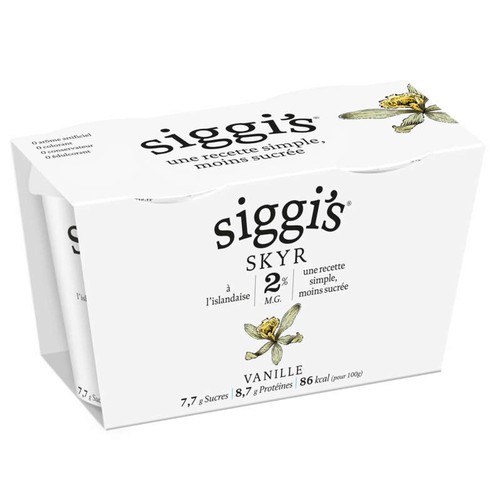 Siggi's Skyr 2% Mg Vanille 2x140g