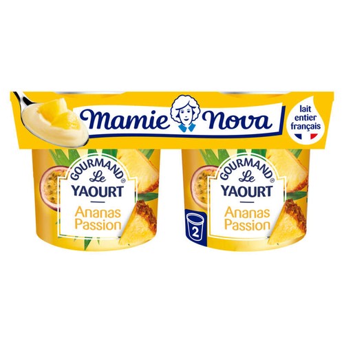 Mamie Nova Yaourt Ananas Passion 2x150g