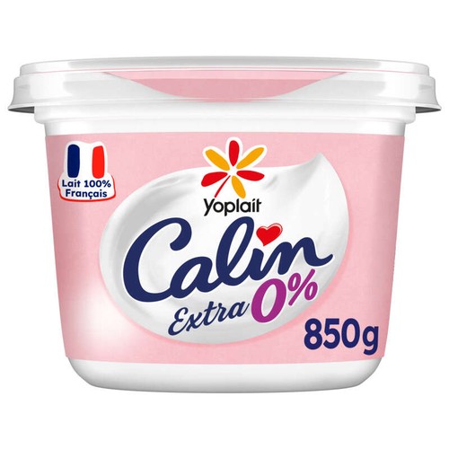 Yoplait Calin Extra Fromage Blanc Nature 0% de Mg Pot 850g