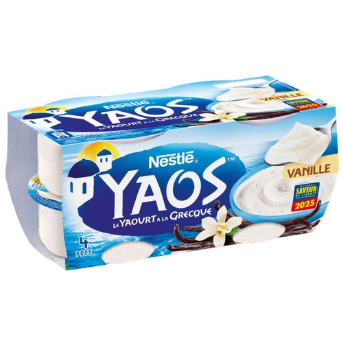 Yaos Yaourt À La Grecque Vanille 4x125g