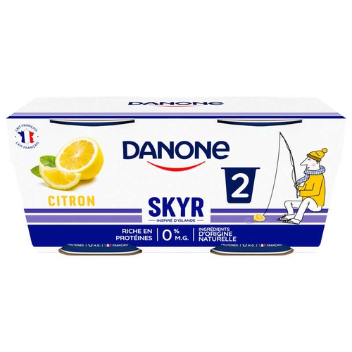 Danone Skyr Citron 0% Mg 2x140g