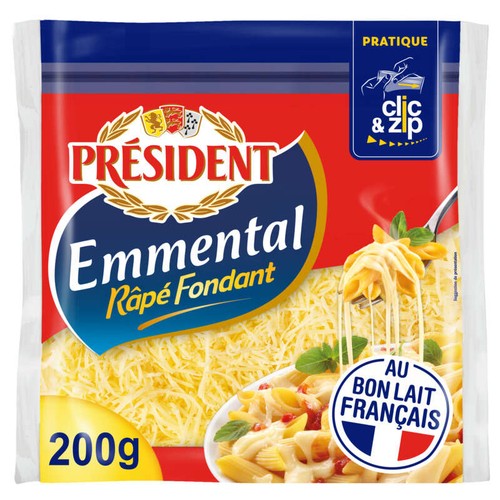 Président Emmental Râpé Fondant 200g