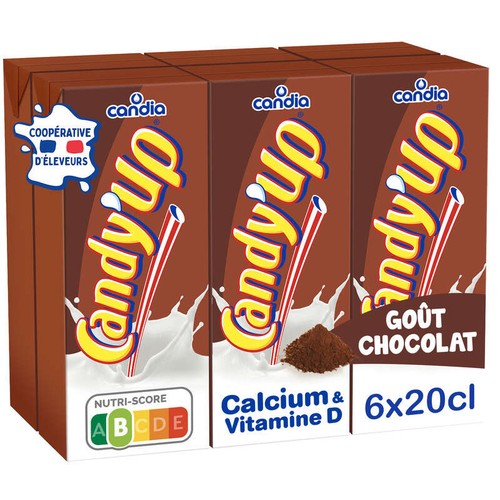 Candia Candy'up Lait Chocolatée Le Pack De 6x20cl