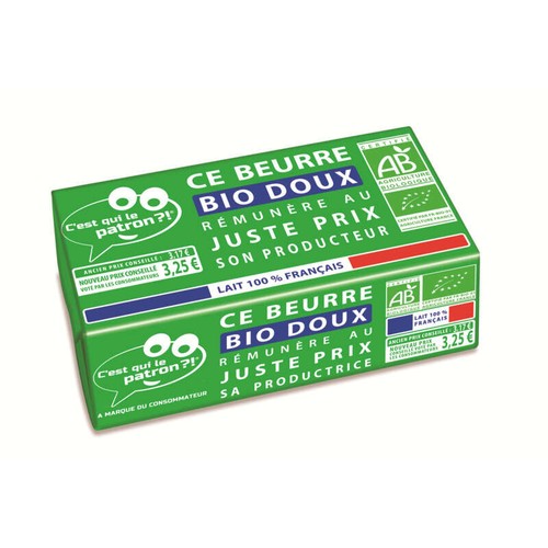 C'est Qui Le Patron Beurre Doux Bio 250g