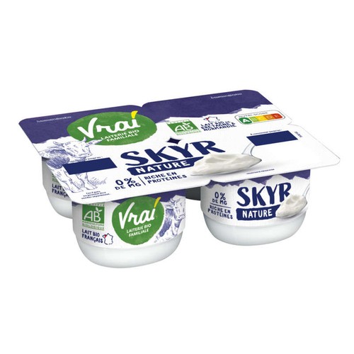 Vrai Skyr Nature Bio 4x100g
