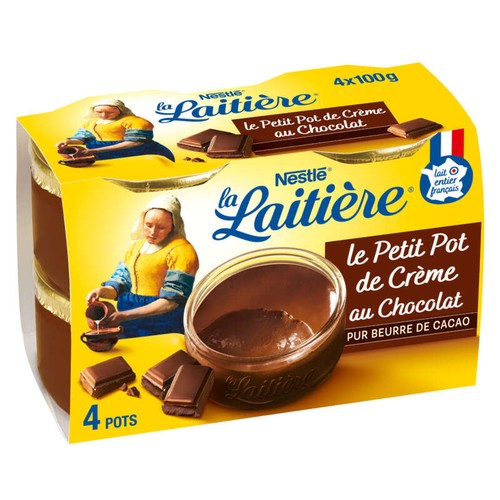 La Laitière Crème Dessert chocolat 4x100g