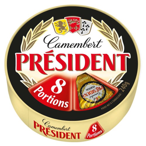 Président Camembert x8 Portions 240g